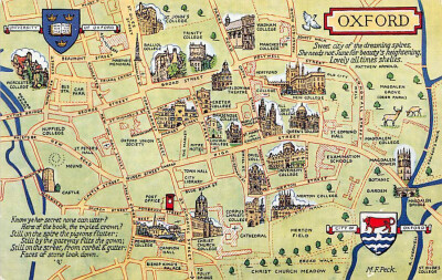 Oxford map
牛津旧地图 手绘地图 老地图