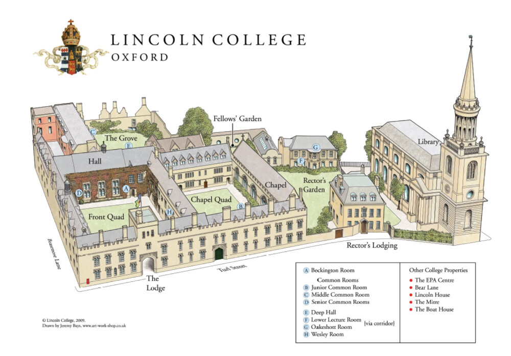 Oxford map 牛津学院导览 地图 - 堆糖，美图壁纸兴趣社区