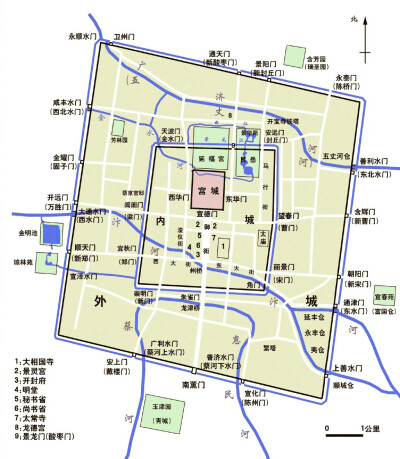 宋代京都平面图