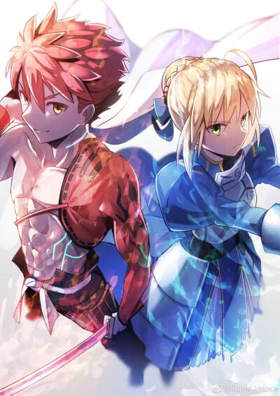 saber 吾王 阿尔托利亚 潘德拉贡 亚瑟王 骑士王 呆毛王 fate stay night ; fate zero 系列 卫宫士郎 士剑 cp 同人