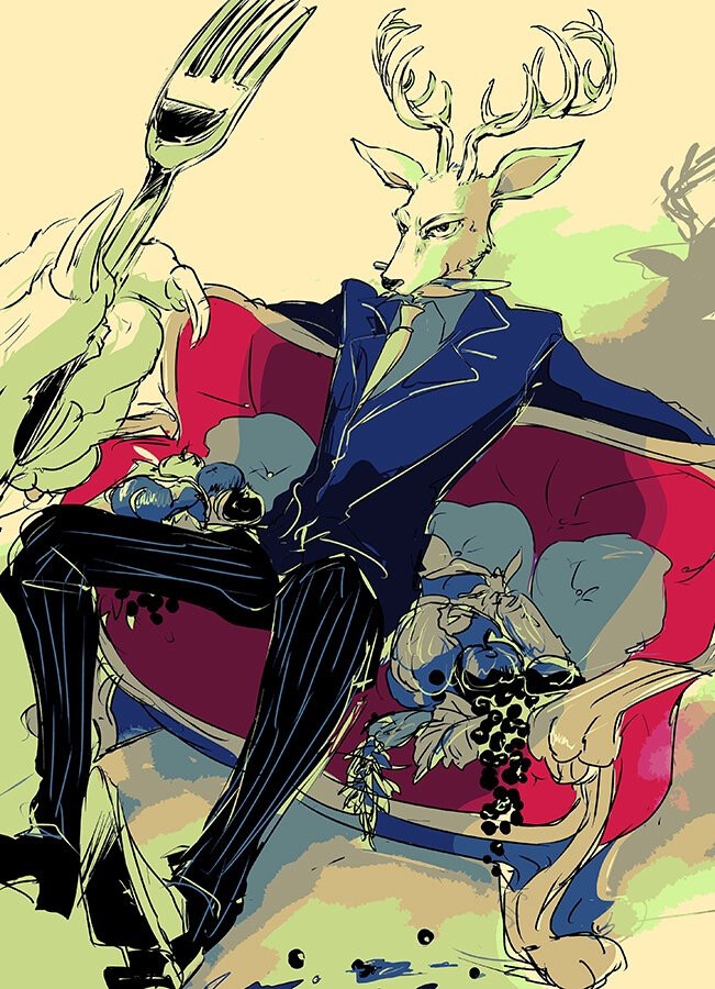 BEASTARS
画师=あこ
https://www.pixiv.net/member_illust.php?illust_id=68327503&mode=medium