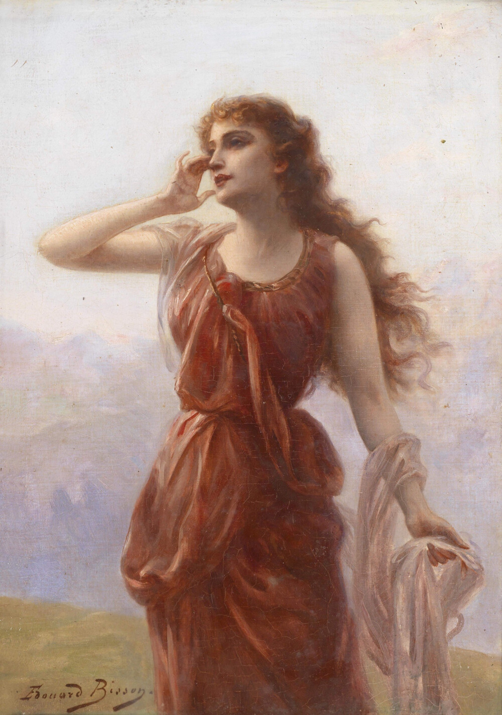 Edouard Bisson 爱德华比森，法国画家，1856年出生于巴黎，于1939年去世，著名的历史题材大师杰洛姆的学生，专长人物肖像画。