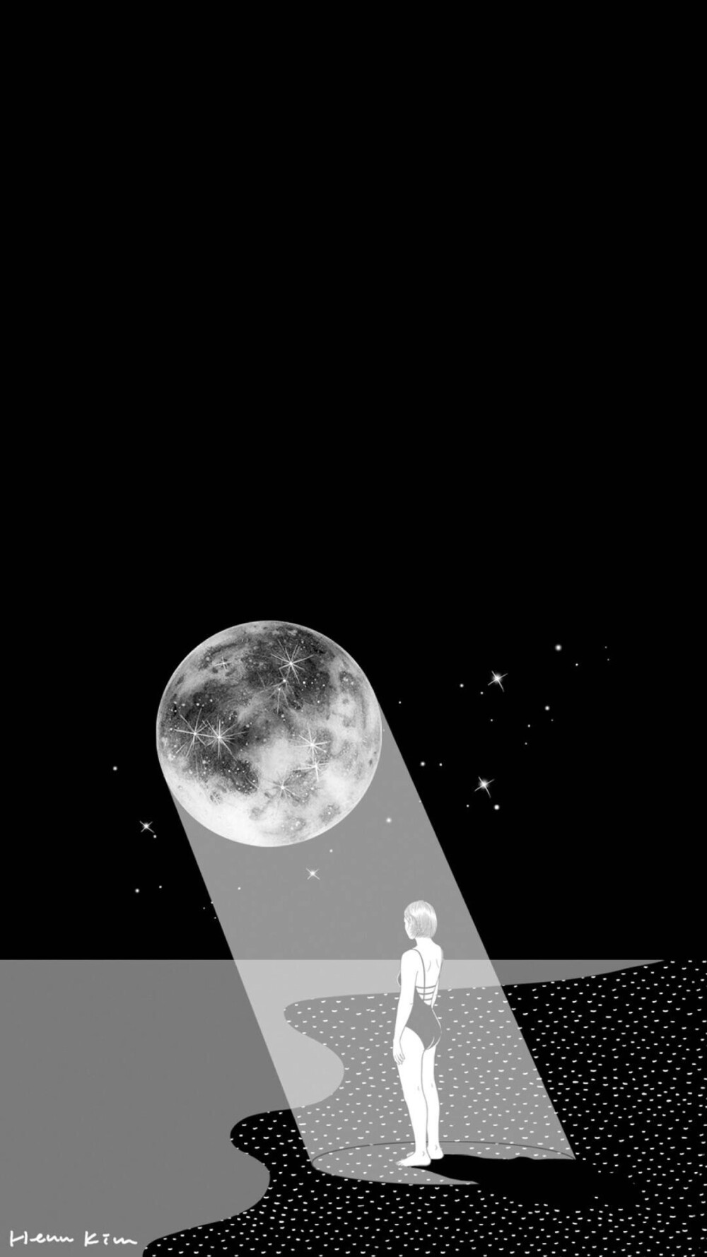 iPhone壁纸 插画师：Henn Kim 