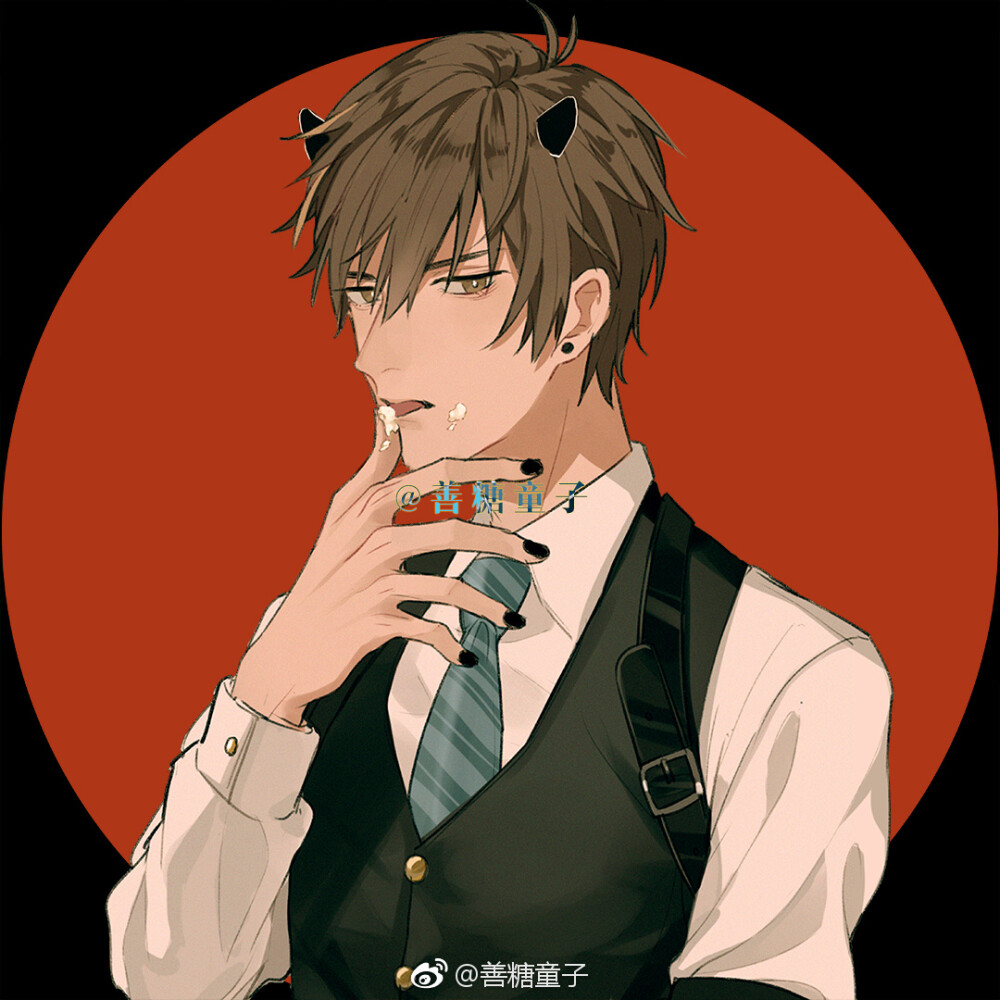 恋与制作人 白起 饭绘(cr:@善糖童子)