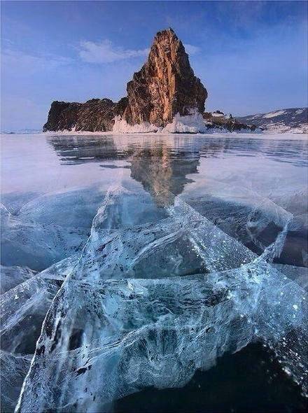 冰湖奇景