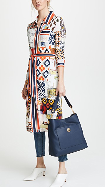 Tory Burch 切爾西鏈?zhǔn)桨朐滦螁渭绨? id=