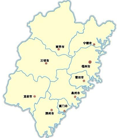 福建地图