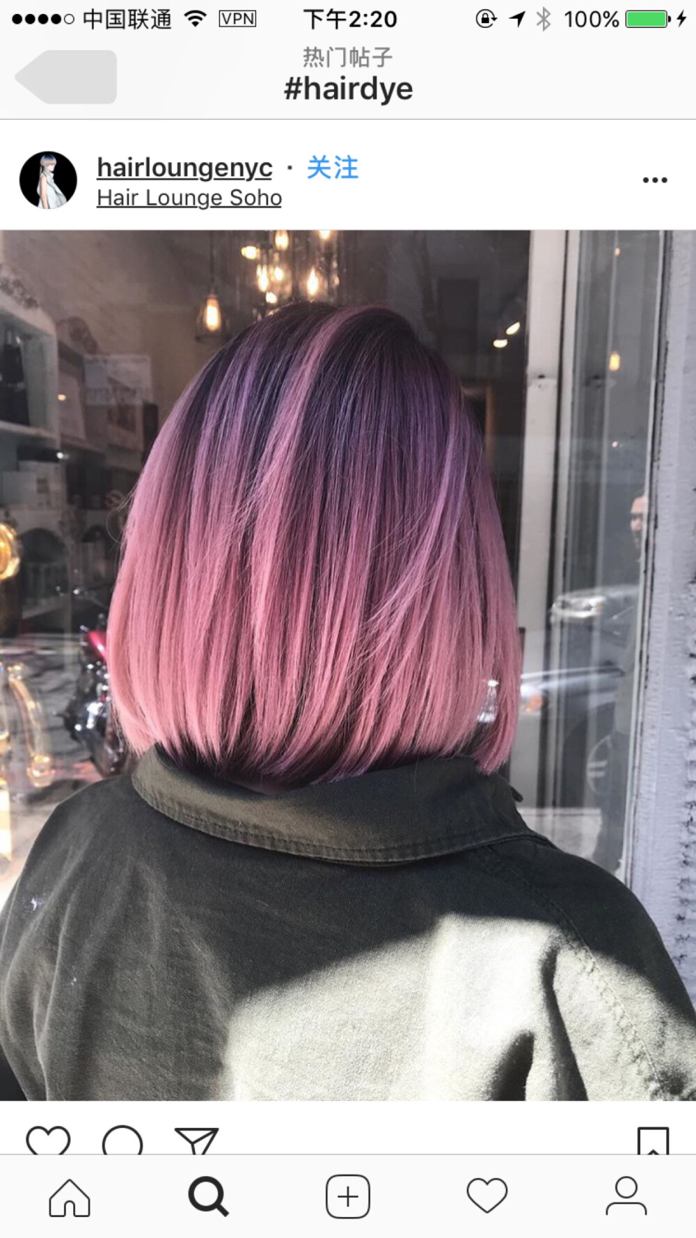 Hair Dye 染发颜色 来自insgram 截图 