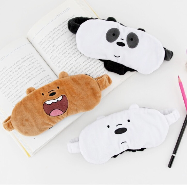we bare bears咱们裸熊三兄弟正品周边软乎乎遮光眼罩 保护好睡眠