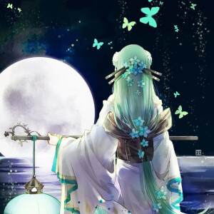 卡通动漫礼服背影头像