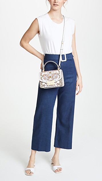 Tory Burch Juliette 印花迷你顶部提手公文包