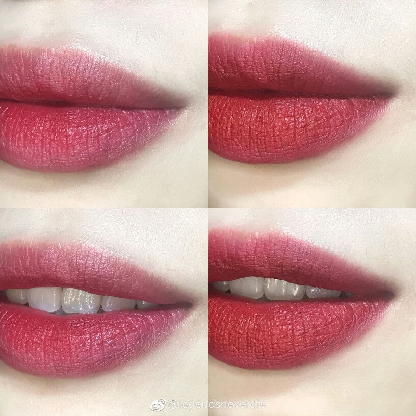  Kiko2017圣诞限量哑光02 | Kiko Arctic Holiday Matte Lipstick 02
质地很舒服 丝滑丝绒感 不拔干 厚涂是带一点棕调的血红色 非常带感
@legendsneverdie