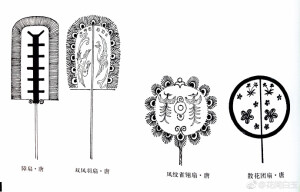 扇。图自《中国古代实用造型装饰图集》，北京工艺美术出版社出版。