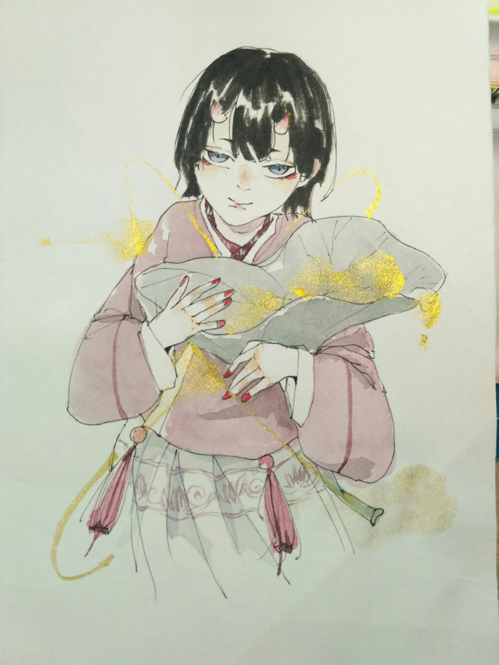 一组手绘胶带稿，没有好好拍照emmm√