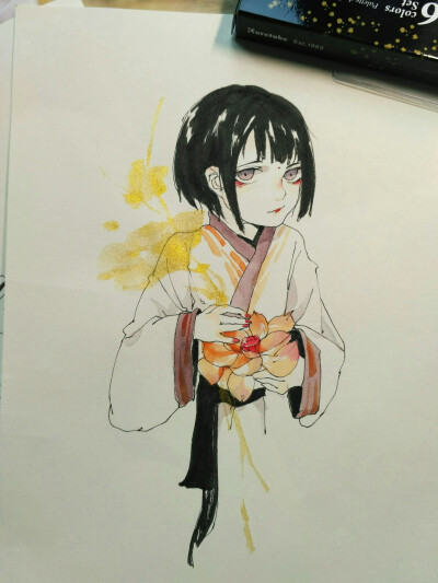 一组手绘胶带稿，没有好好拍照emmm√