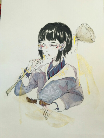 一组手绘胶带稿，没有好好拍照emmm√