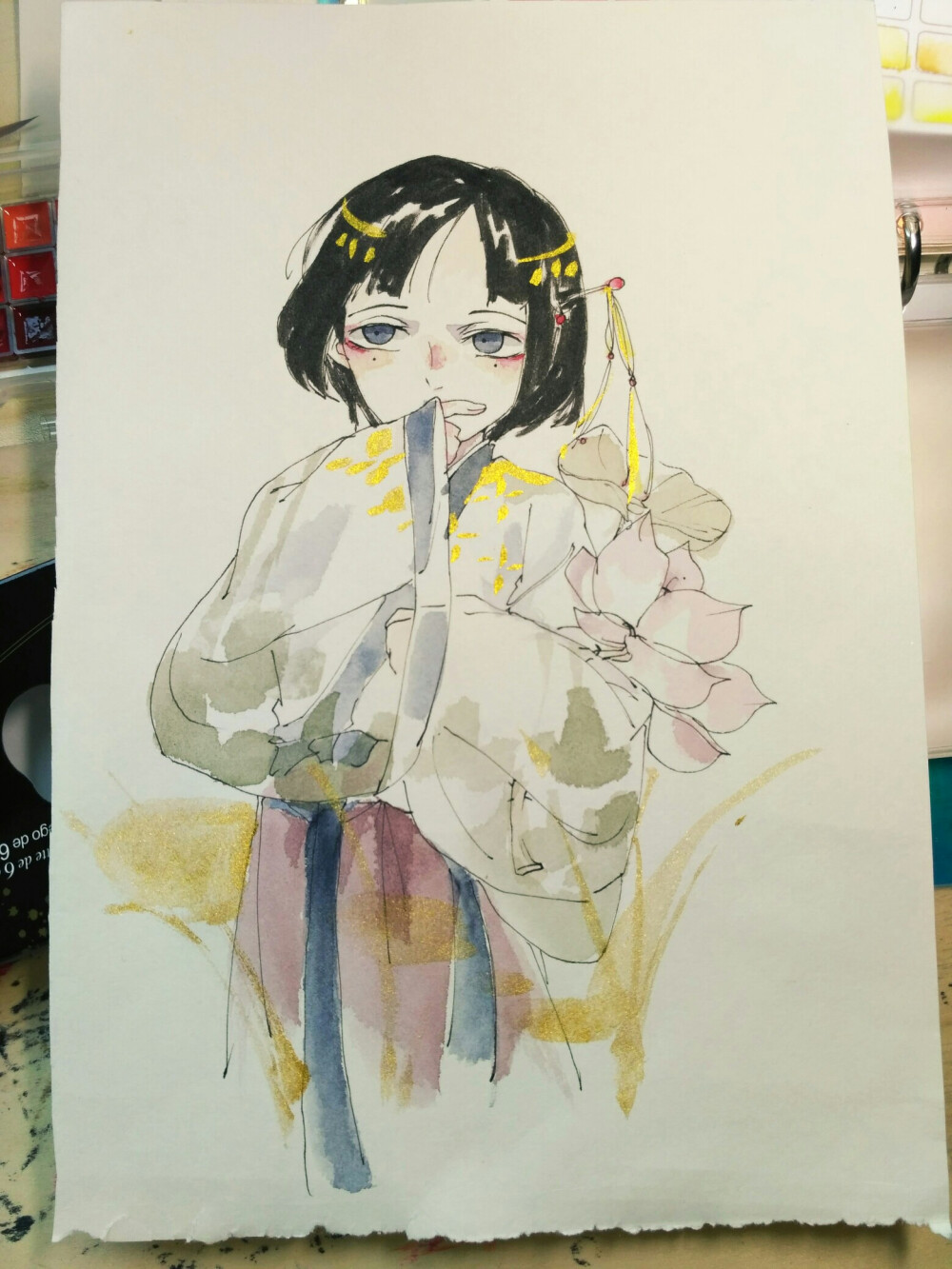 一组手绘胶带稿，没有好好拍照emmm√