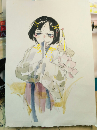 一组手绘胶带稿，没有好好拍照emmm√