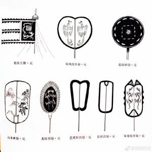 扇。图自《中国古代实用造型装饰图集》，北京工艺美术出版社出版