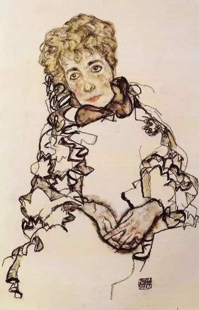 埃贡 席勒 Egon Schiele
维也纳分离派
师从克里姆特
奥地利绘画巨子