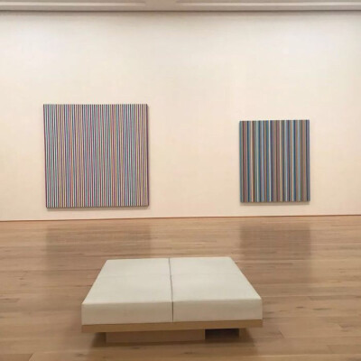 は蛋｜欧普艺术｜英国艺术家Bridget Riley｜日本DIC川村纪念美术馆