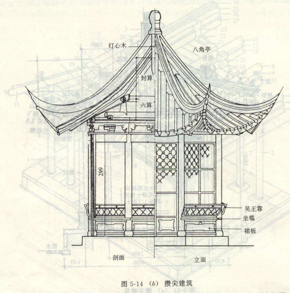 八角楼画法图片