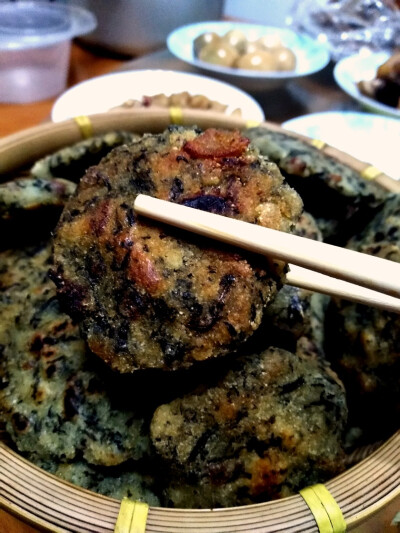 安庆美食，蒿子粑