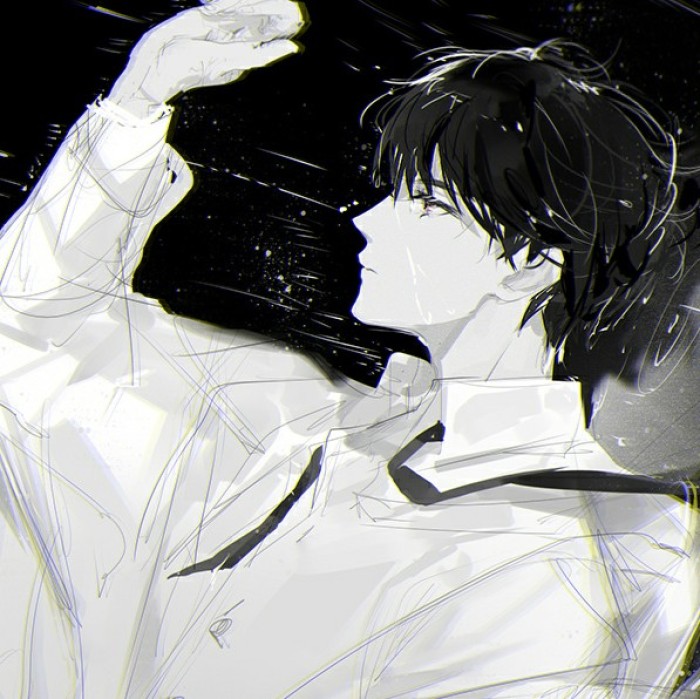 漫画动漫男生少年男头酷黑色头像壁纸小哥哥男朋友男票唯美画师