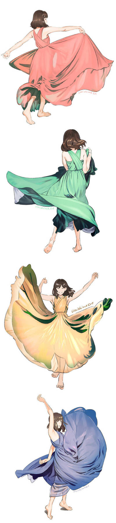 身体画法 裙子画法