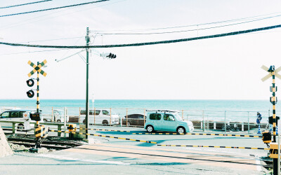 清新电脑壁纸-海边铁道