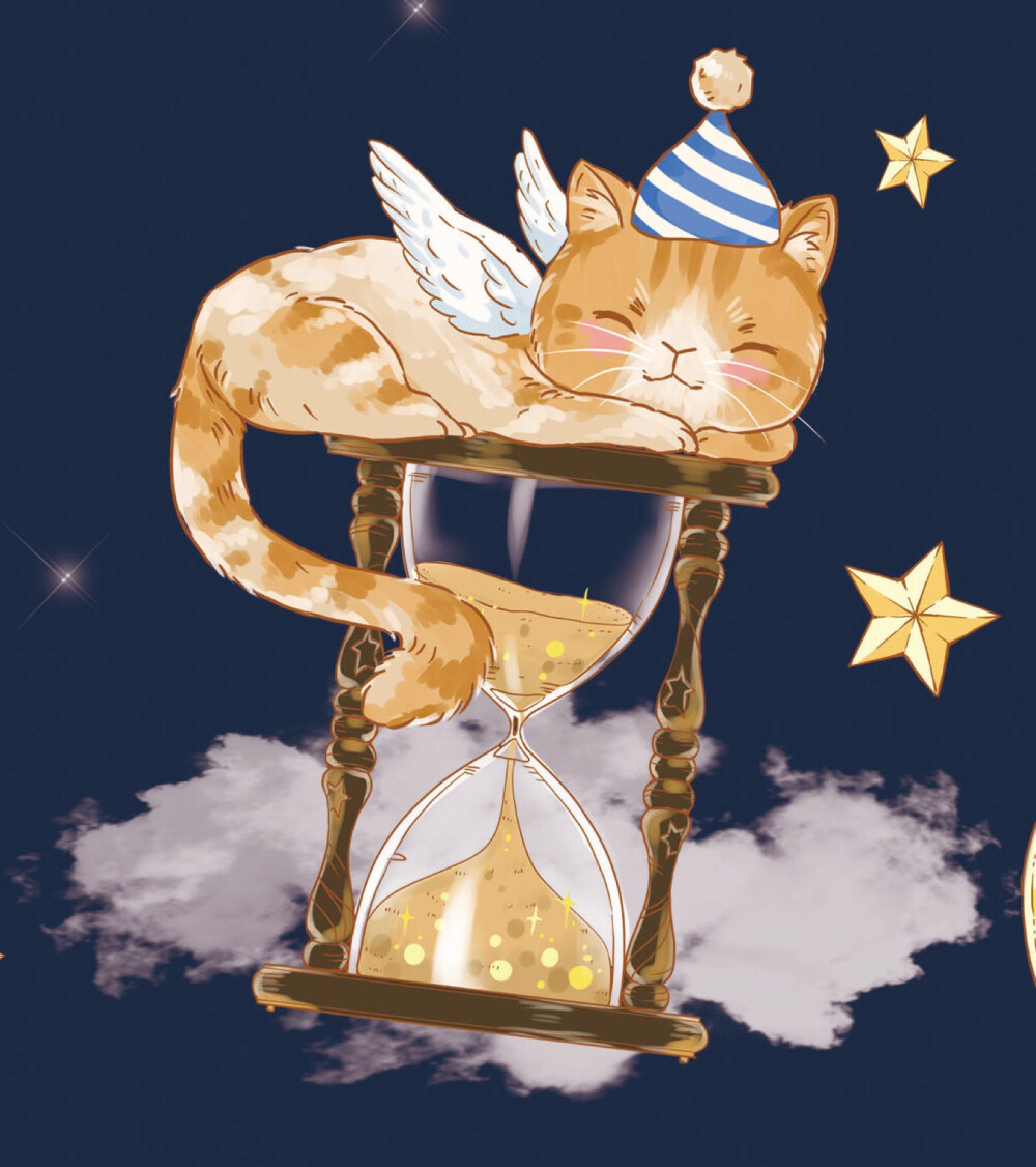 猫猫沙漏 柄图