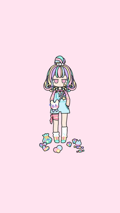 pastel girl√粉彩女孩！