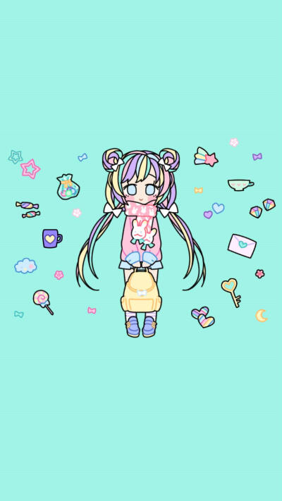 pastel girl√粉彩女孩！