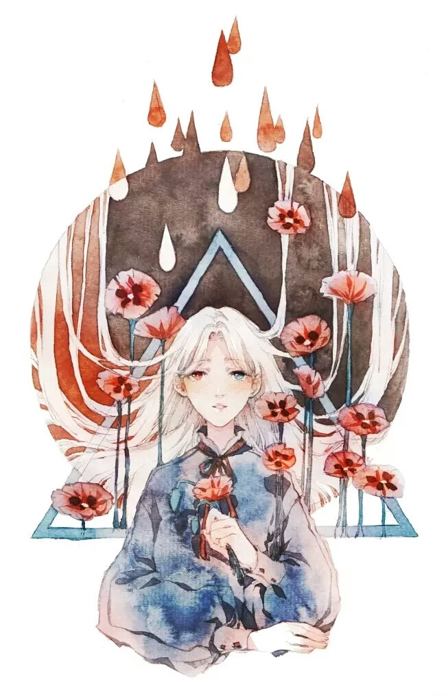 古风水彩绘师黄皮桑