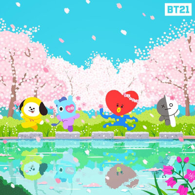 BT21
Van Koya RJ Shooky Mang Chimmy TATA Cooky