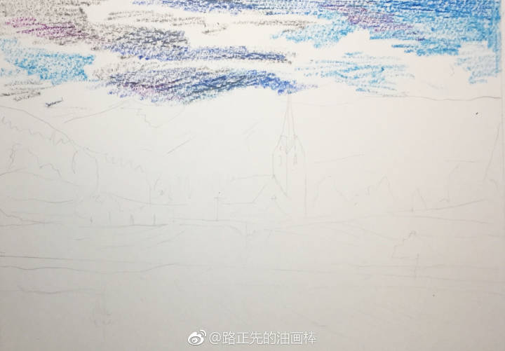 油画棒画