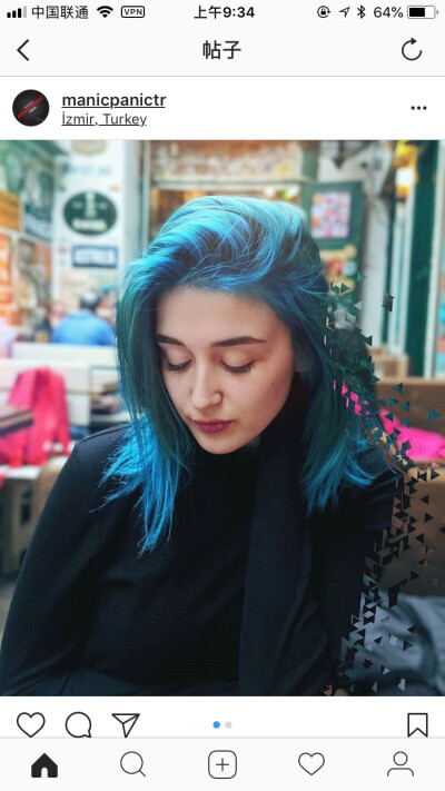 Hair Dye 染发颜色 来自insgram 截图 