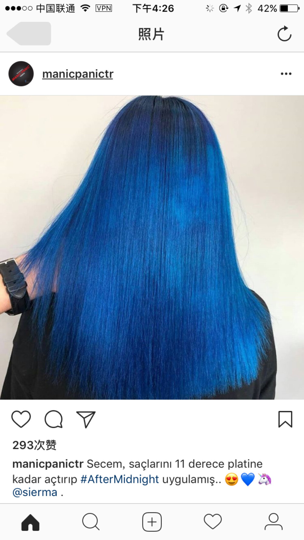 Hair Dye 染发颜色 来自insgram 截图 