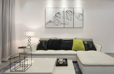 经济适用房客厅背景墙装修