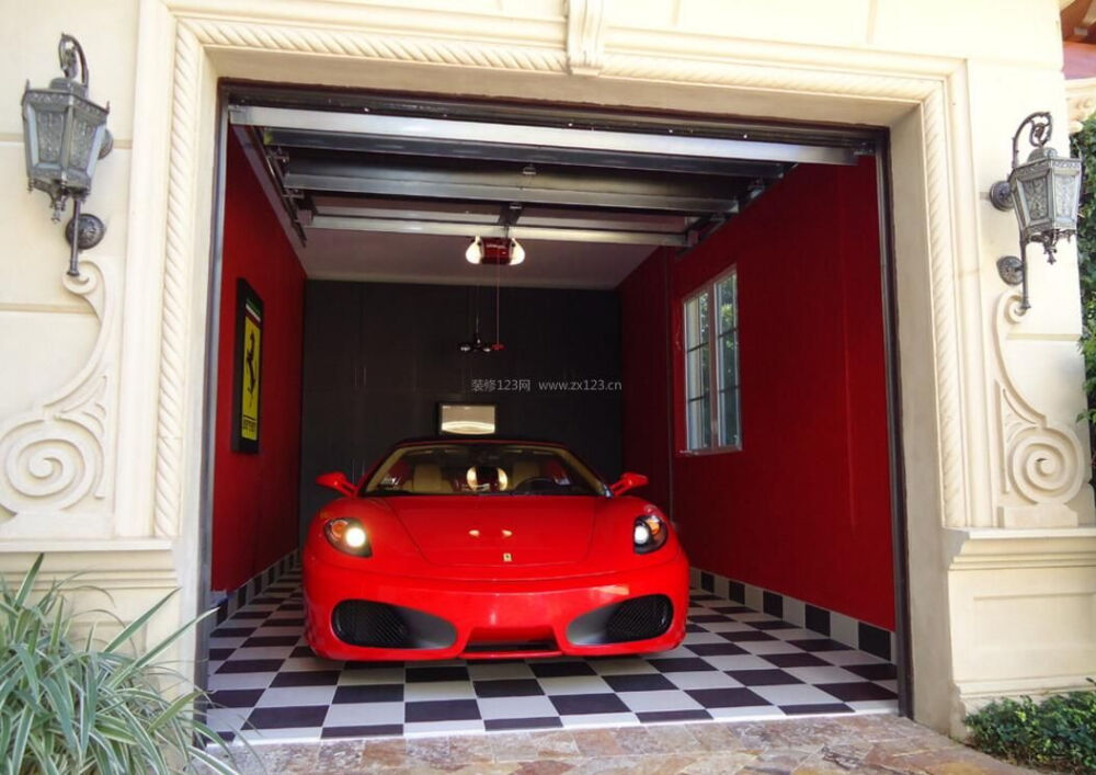 车库室内背景墙装修