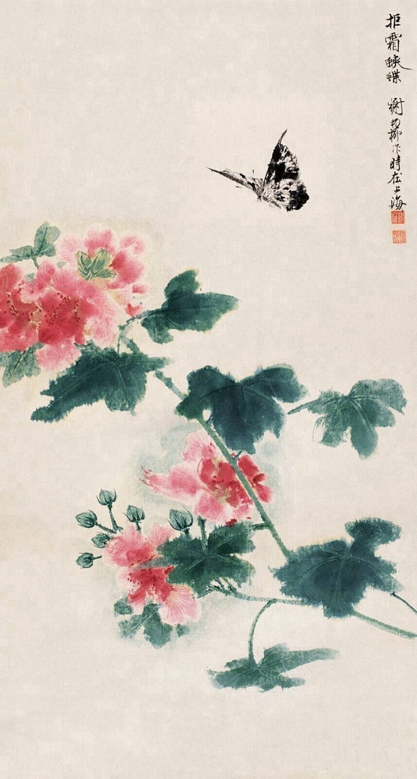 “ 芙蓉花 ” 丨谢稚柳 · 绘 ​​