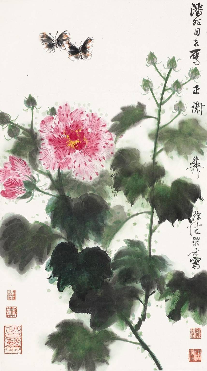 “ 芙蓉花 ” 丨谢稚柳 · 绘 ​​