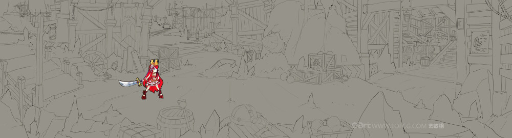 艺数绘讲师洛克猴 横版建筑设计