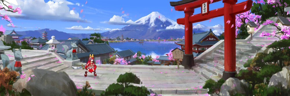 艺数绘讲师洛克猴 横版建筑设计