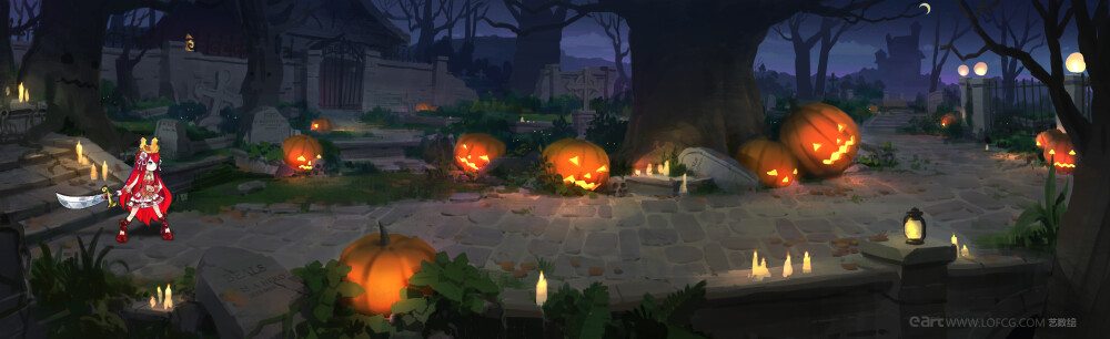 艺数绘讲师洛克猴课堂范画 横版游戏闯关