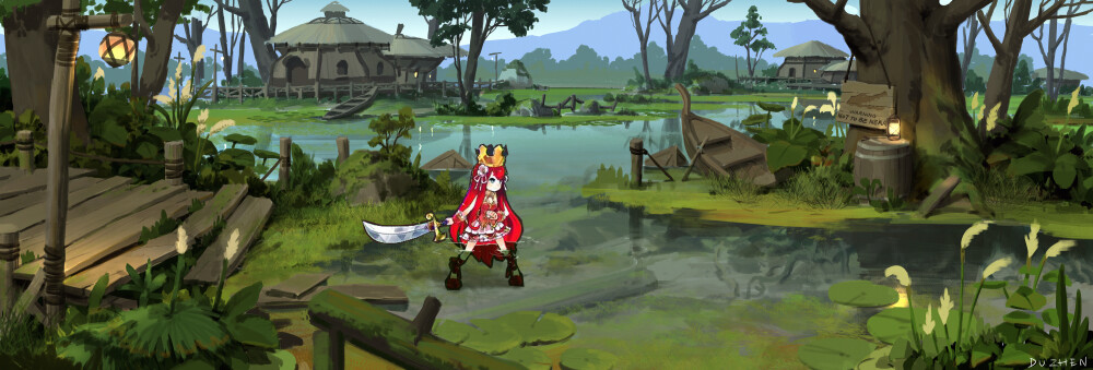 艺数绘讲师洛克猴课堂范画 横版游戏闯关