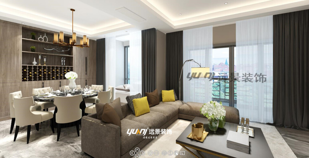 项目地址：桃源居
设计师：邱波
设计风格：现代风格
设计说明：现代风格是近期比较流行的，它追求时尚与潮流，非常注重居室空间
的布局与使用功能的完美结合。简洁、实用的个性化空间。
