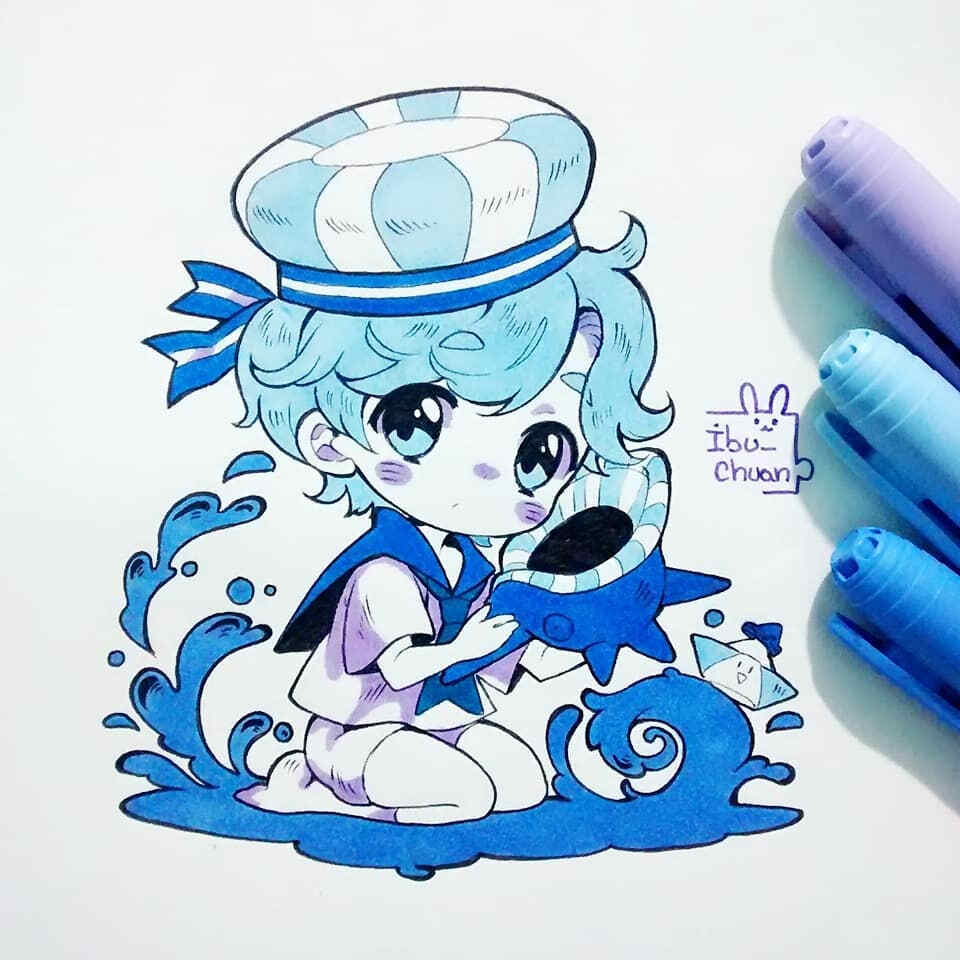 Ibu_chuan 2018 多多点赞啊 马克笔