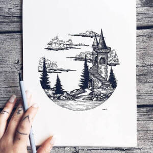 黑白画
