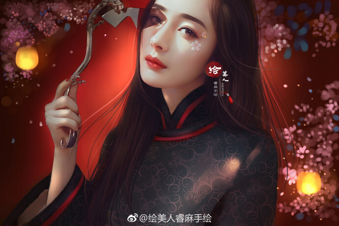 微博：绘美人睿麻手绘<br />杨幂手绘图 转绘图作品 杨幂美图 都录有绘画视频<br />请不要随意抹水印盗图商用哦 转载请注明出处 谢谢